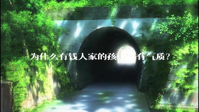 为什么有钱人家的孩子都有气质？