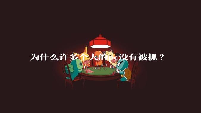 为什么许多个人的pc没有被抓?